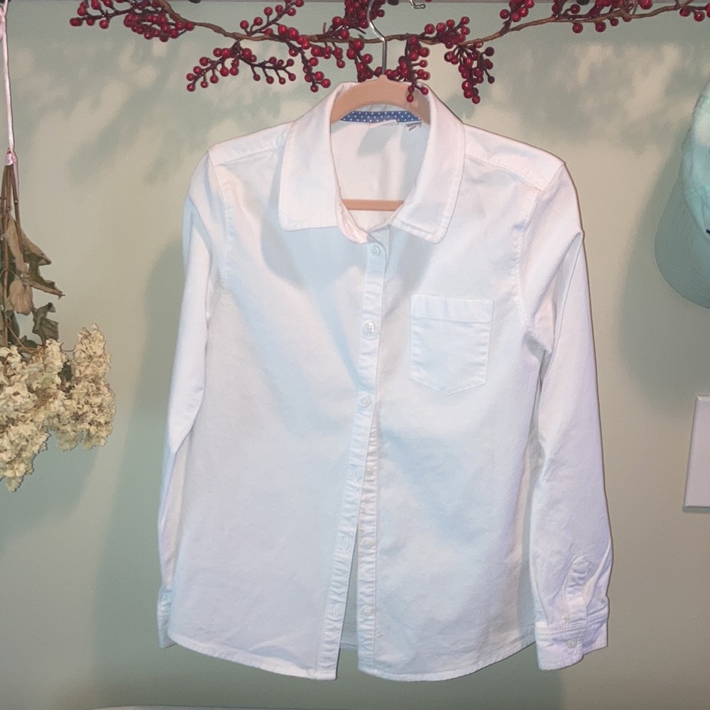 GAP Kids White Button Down Shirt - Picture 2 of 5